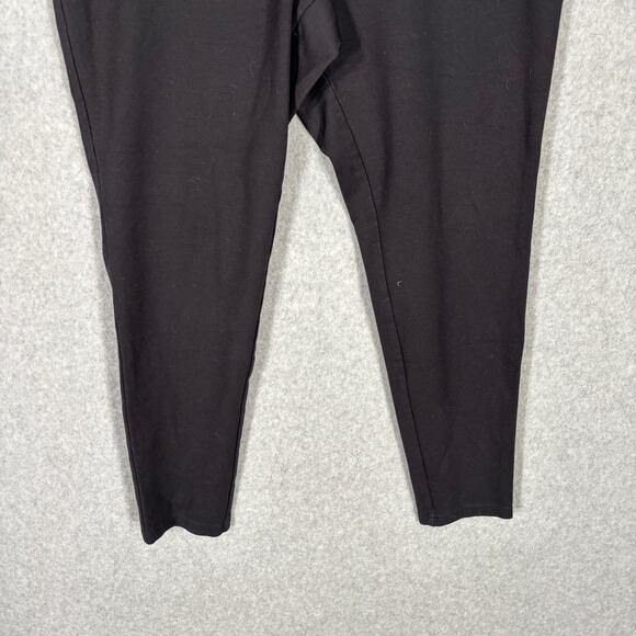 Torrid Leggings Womens 1X 14 16 Black Crop Signature Elastic Soft Jersey Knit - Picture 3 of 8